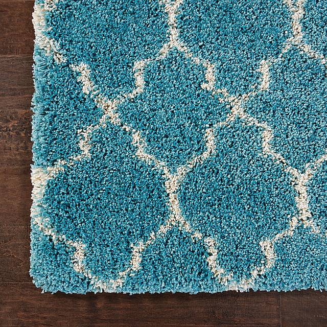 Natalia Aqua 7'10 x 10'10 Rug - Thumbnail - Image 4