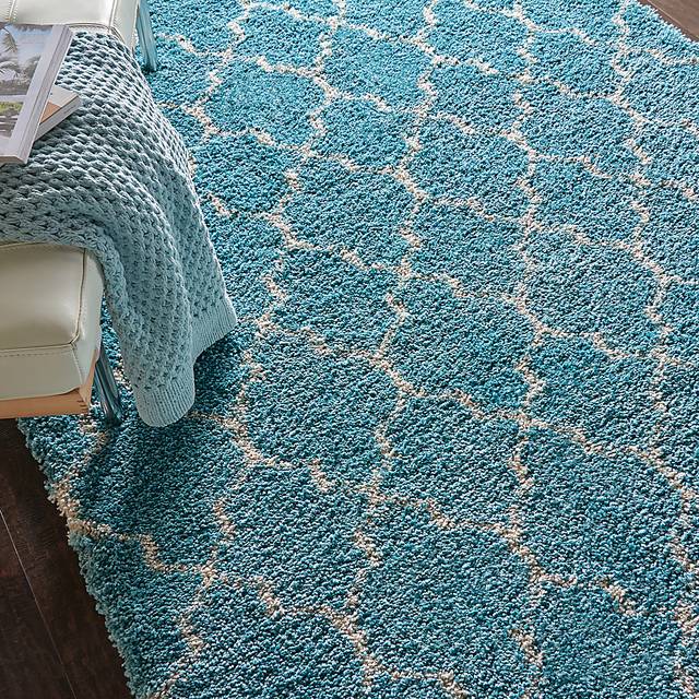 Natalia Aqua 7'10 x 10'10 Rug - Thumbnail - Image 8