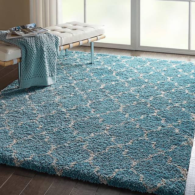 Natalia Aqua 7'10 x 10'10 Rug - Thumbnail - Image 9
