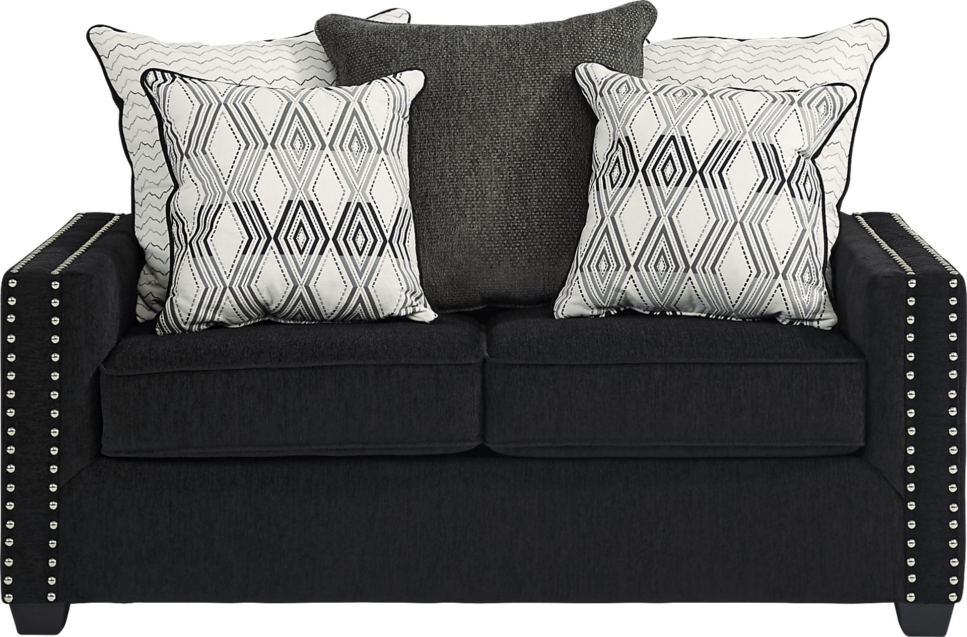 Natalia Black 7 Pc Living Room - Image 7