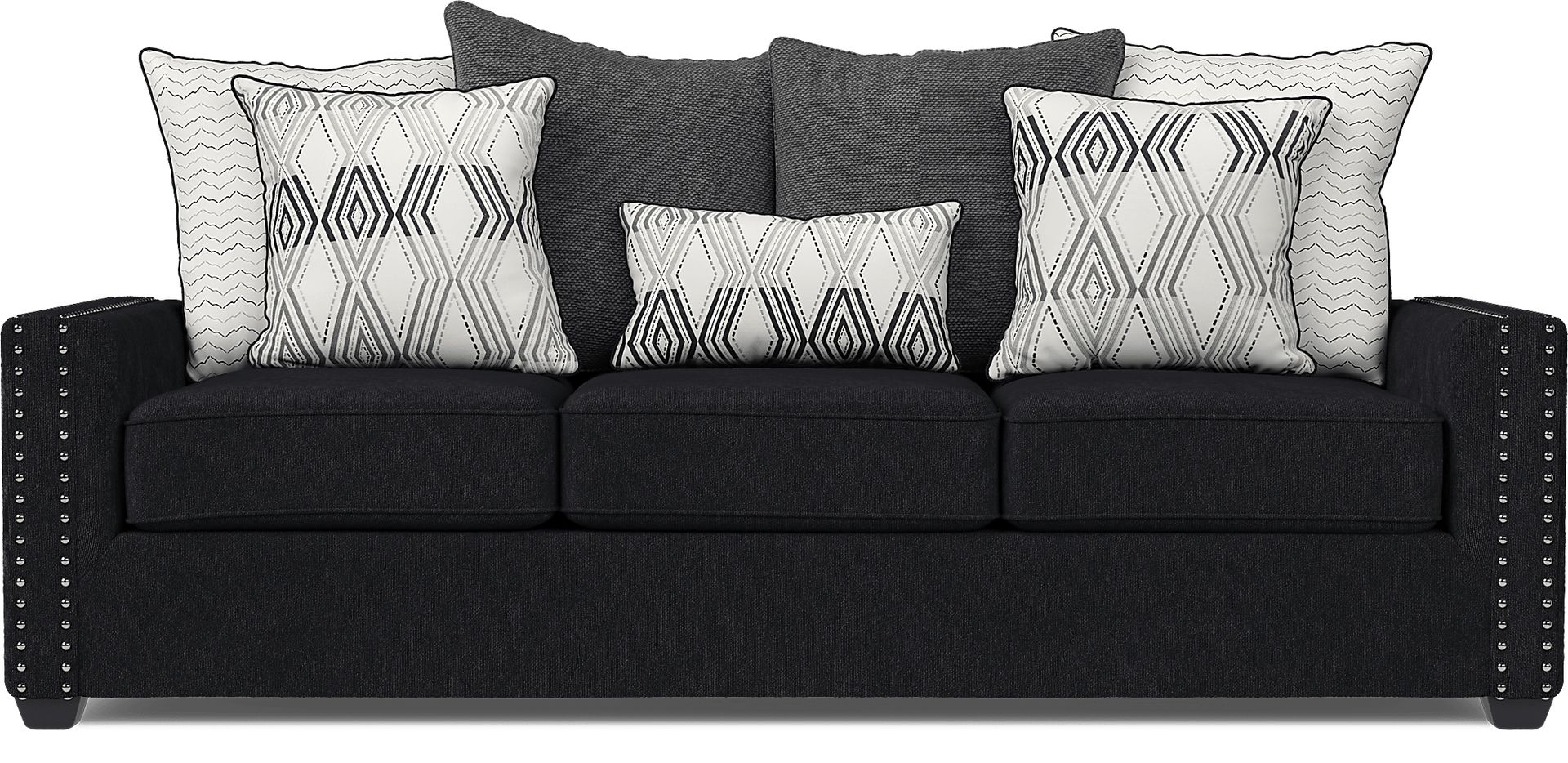 Natalia Black 7 Pc Living Room - Image 5
