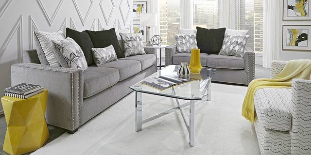 Natalia Gray 7 Pc Living Room - Thumbnail - Image 2