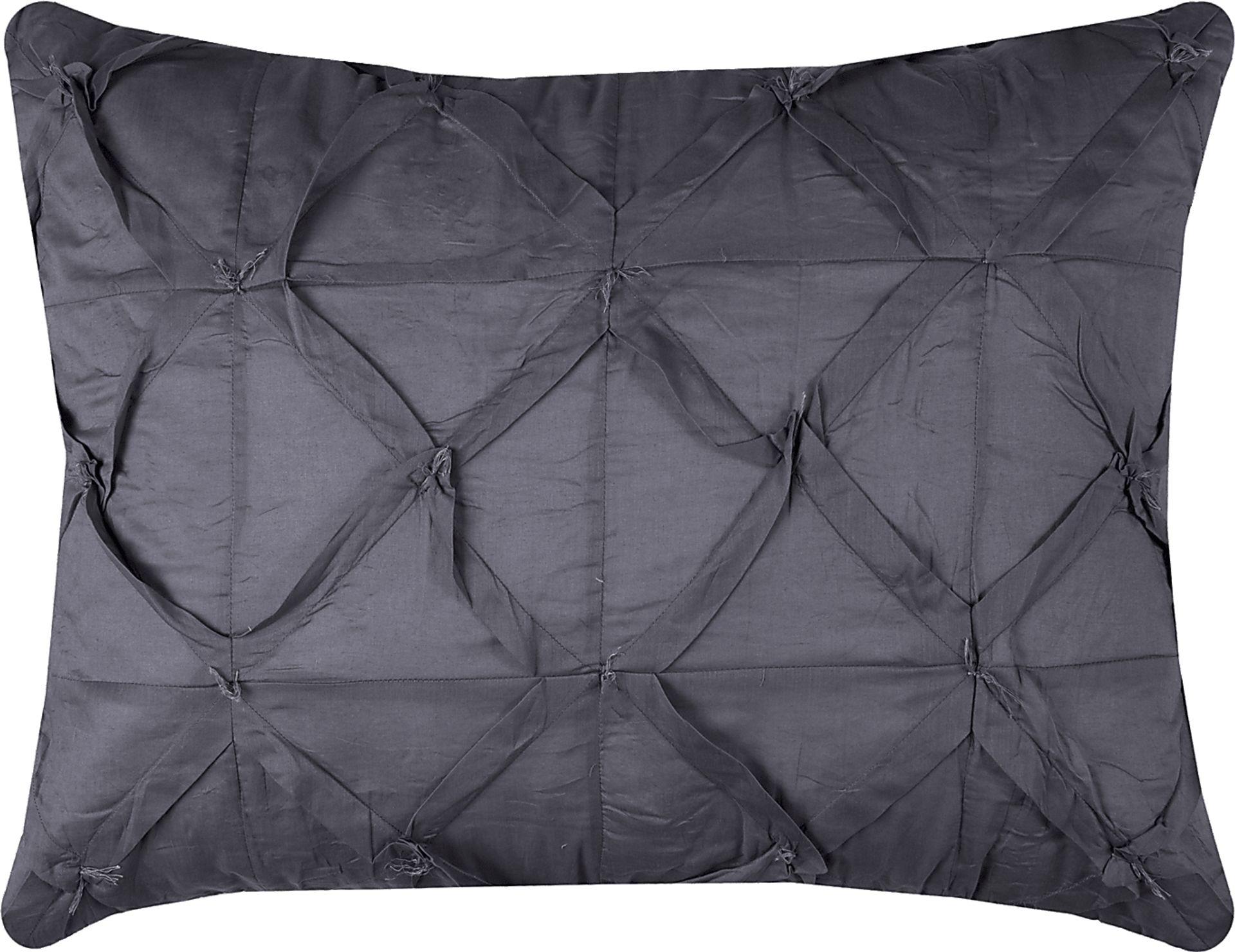 Natasia Dark Gray Standard Sham - Image 1
