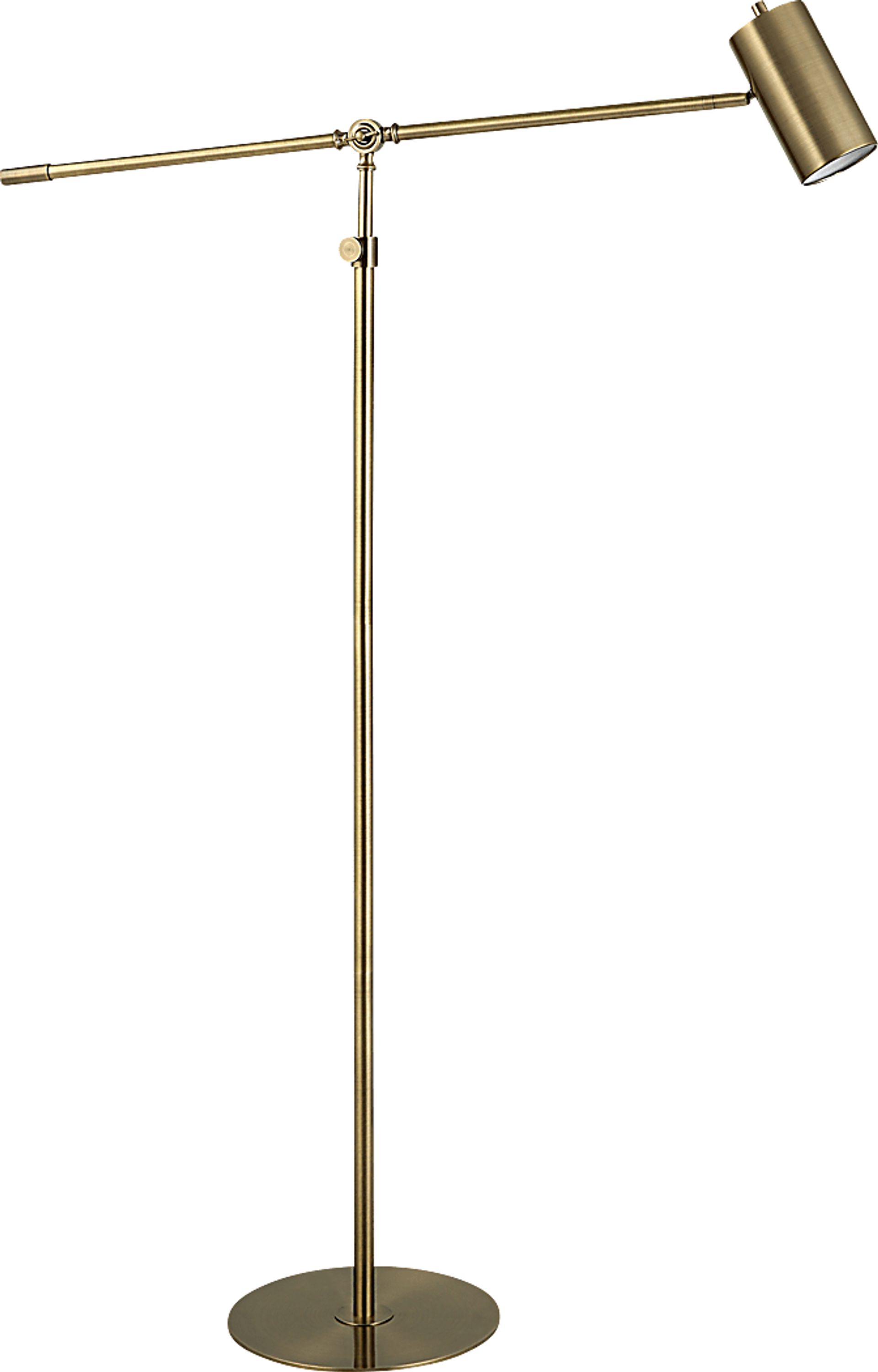 Natchez Avenue Brass Floor Lamp - Image 1