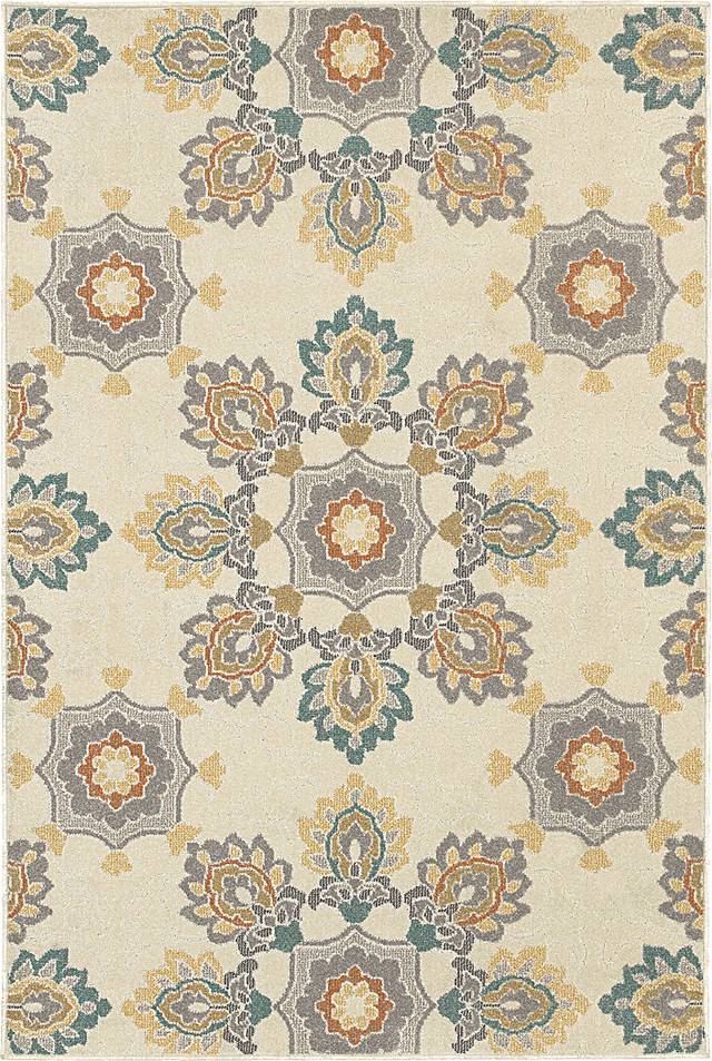 Natesha Ivory 6'7 x 9'6 Rug - Thumbnail - Image 1