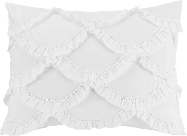 Nathaira White 4 Pc King Comforter Set - Thumbnail - Image 3
