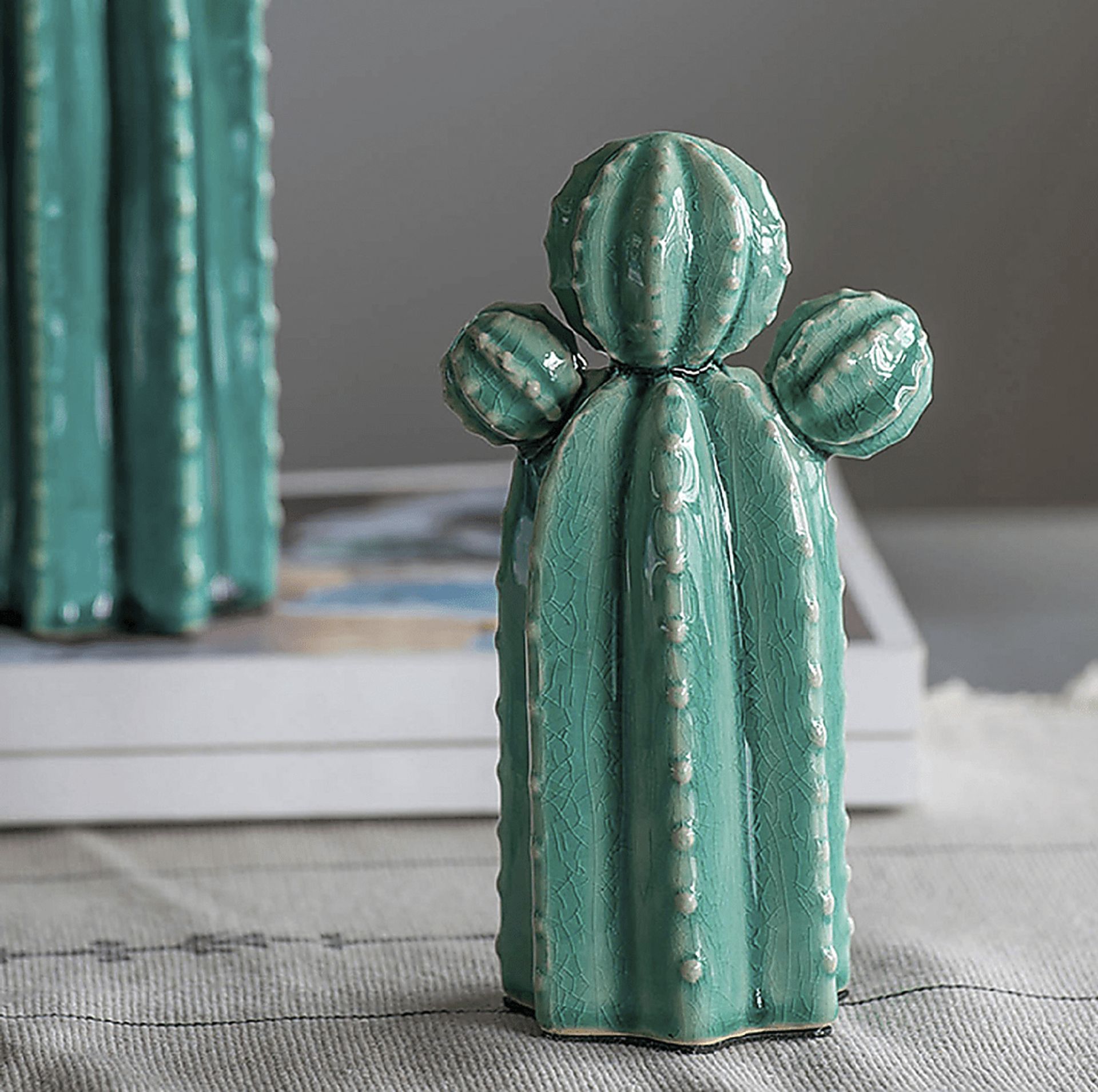 Nathalia Teal Sculpture - Image 2