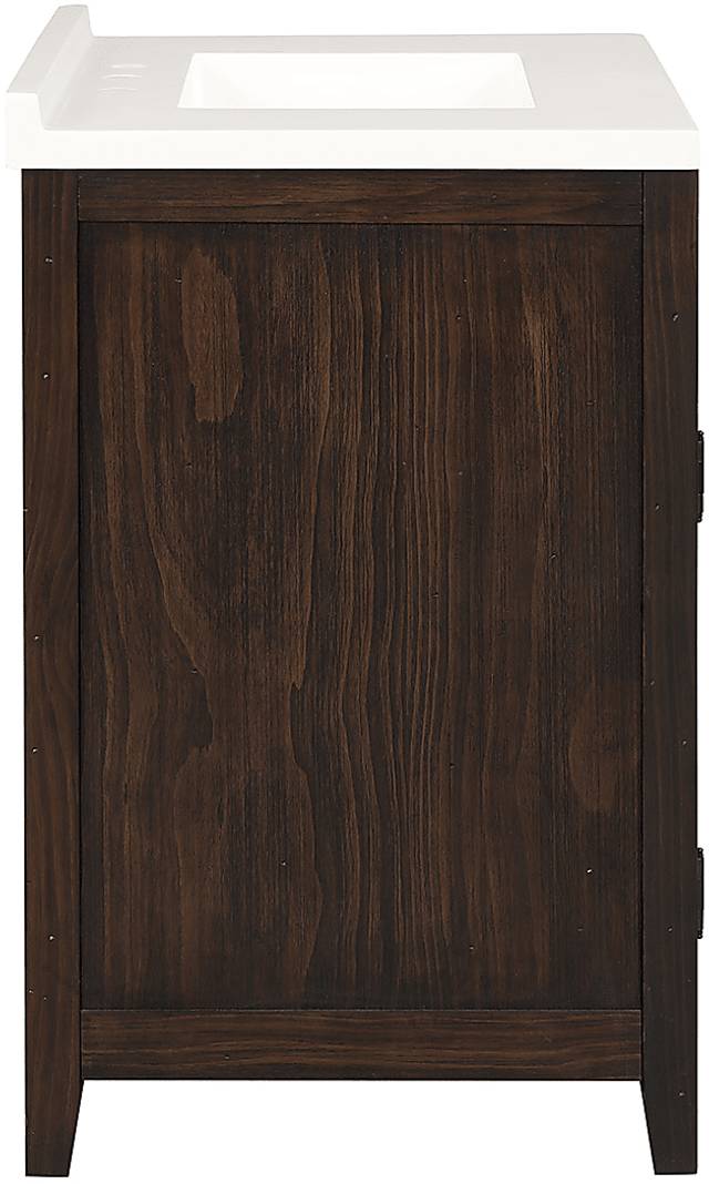 Nathlien Dark Brown Single Vanity Sink - Thumbnail - Image 3