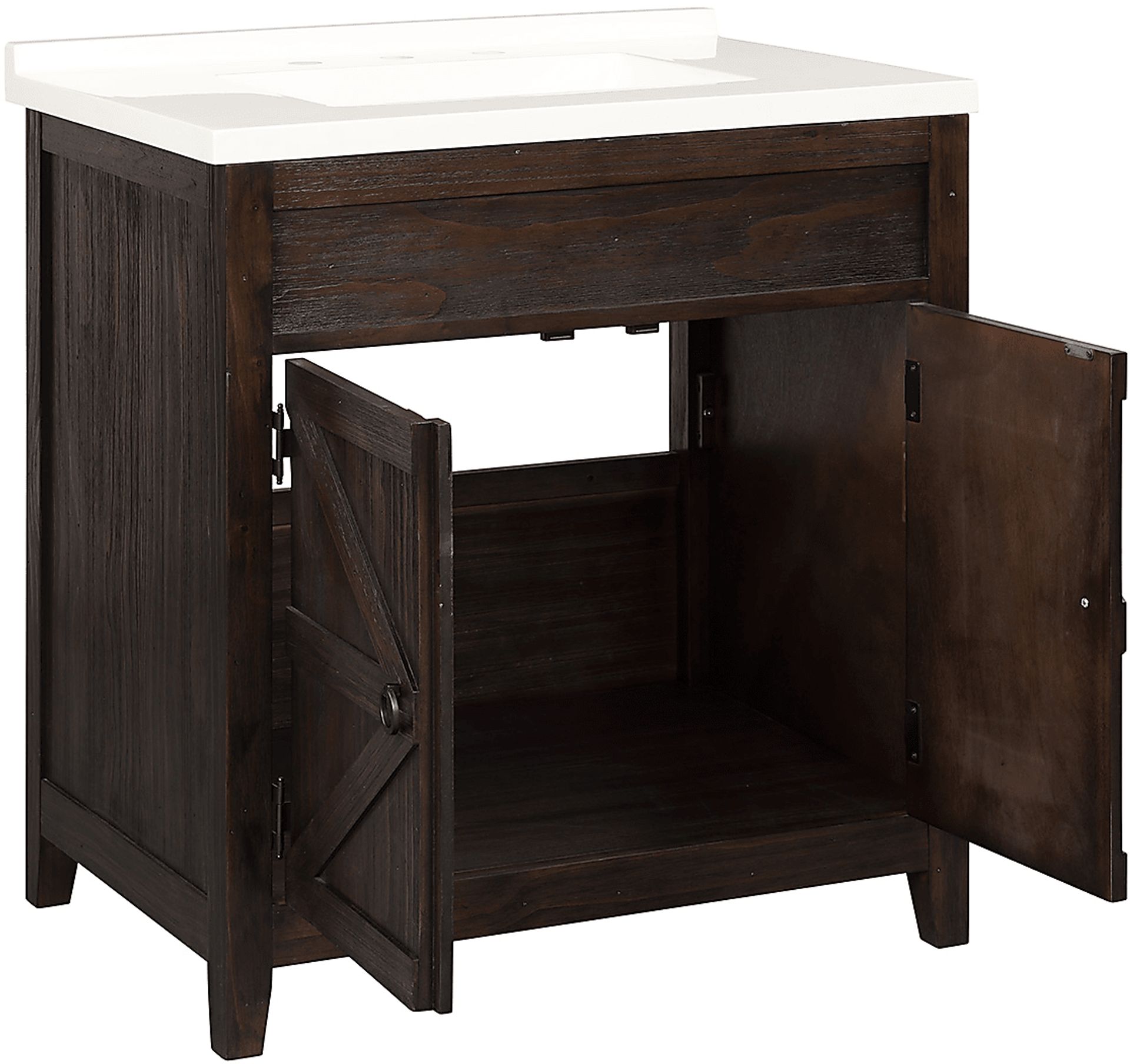 Nathlien Dark Brown Single Vanity Sink - Image 4
