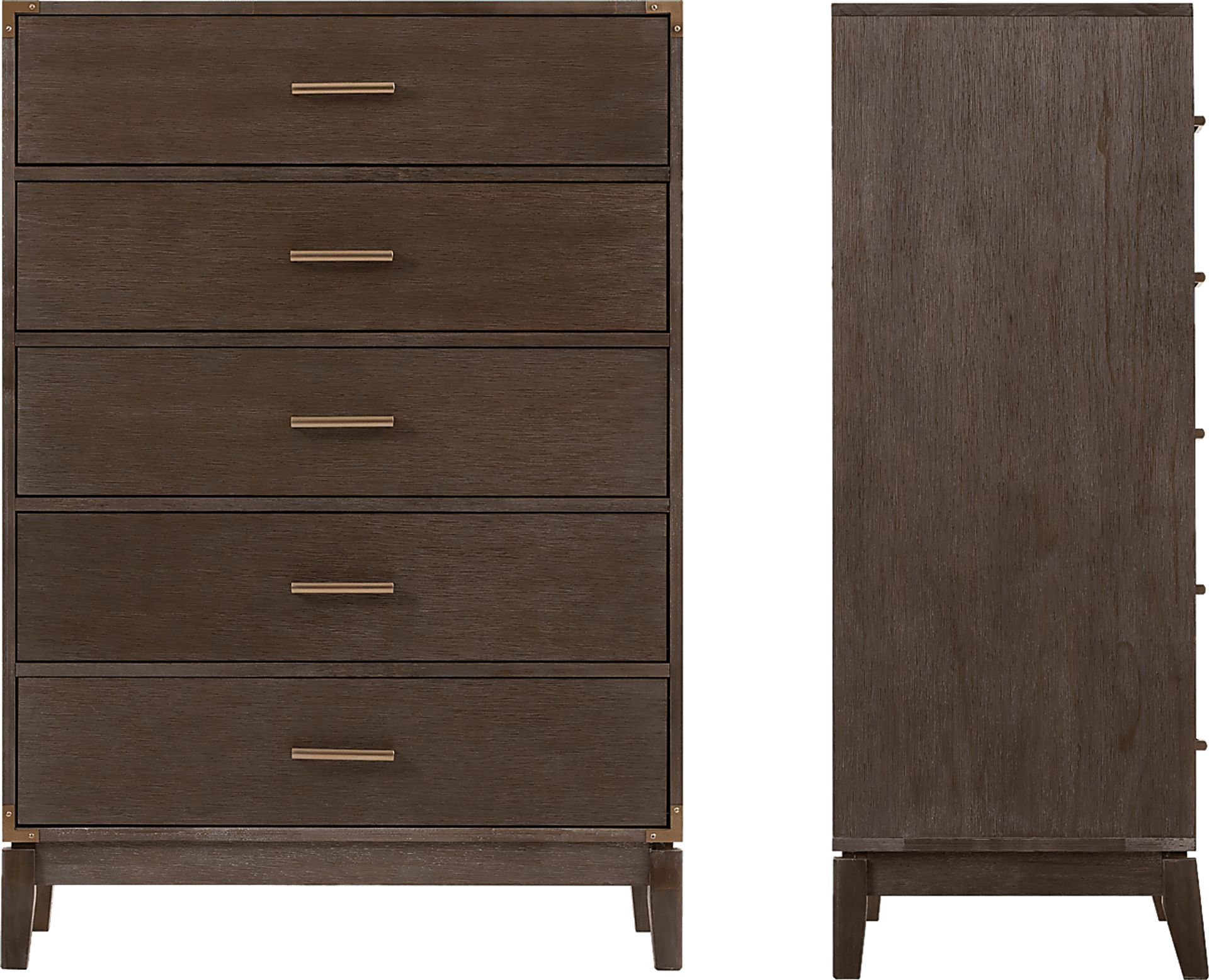 Natoma Brown 5-Drawer Chest - Image 7