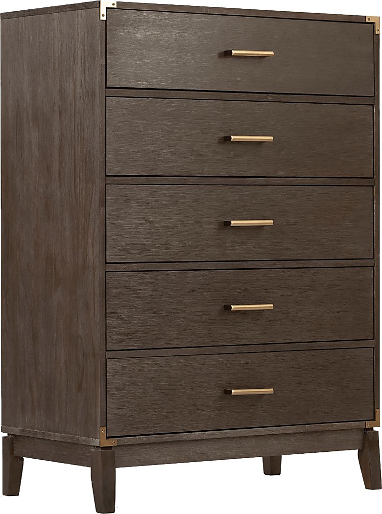 Natoma Brown 5-Drawer Chest