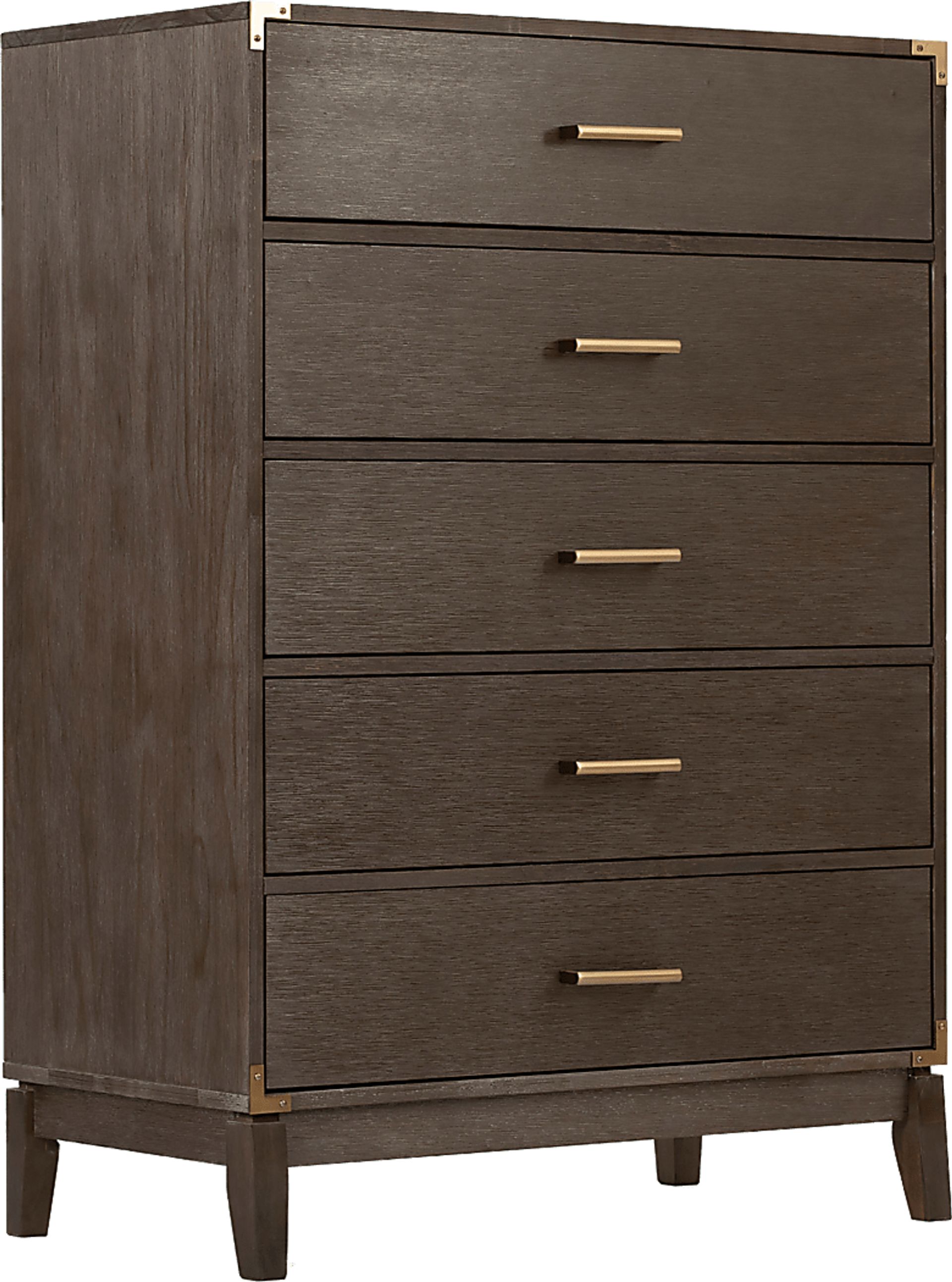Natoma Brown 5-Drawer Chest - Image 1