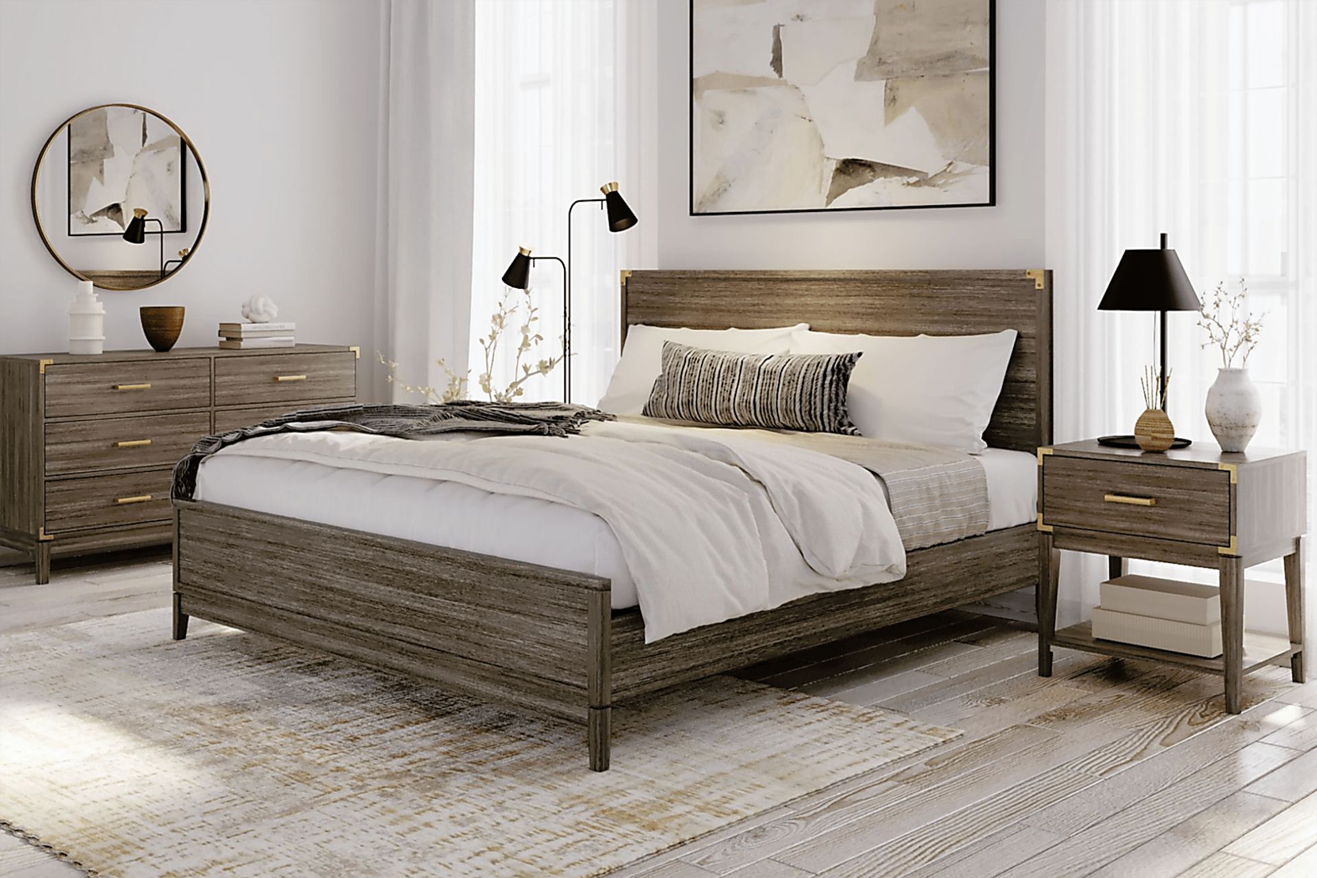 Natoma Brown King Platform Bed - Image 2