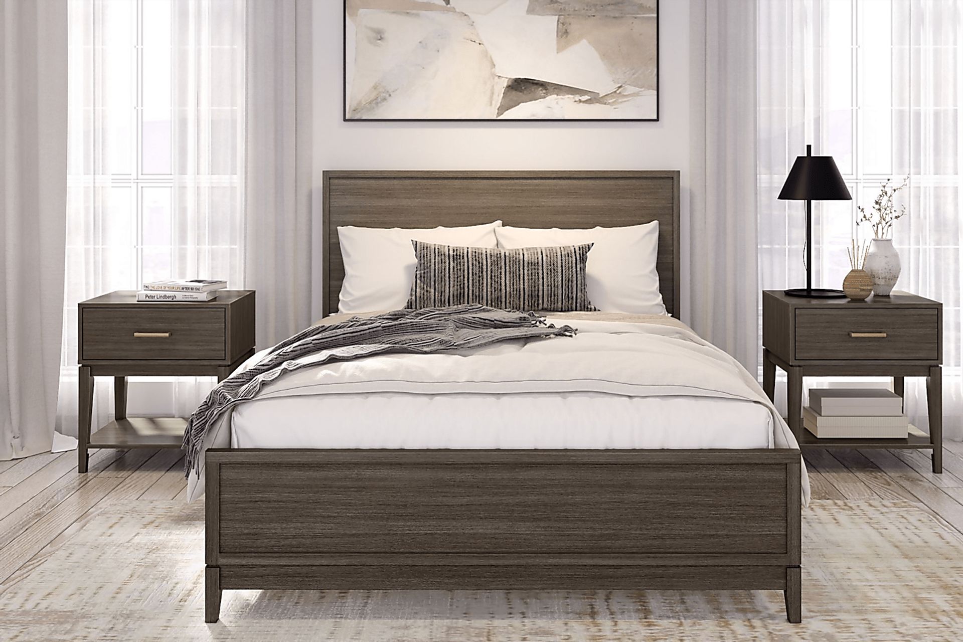 Natoma Brown Queen Platform Bed - Image 3