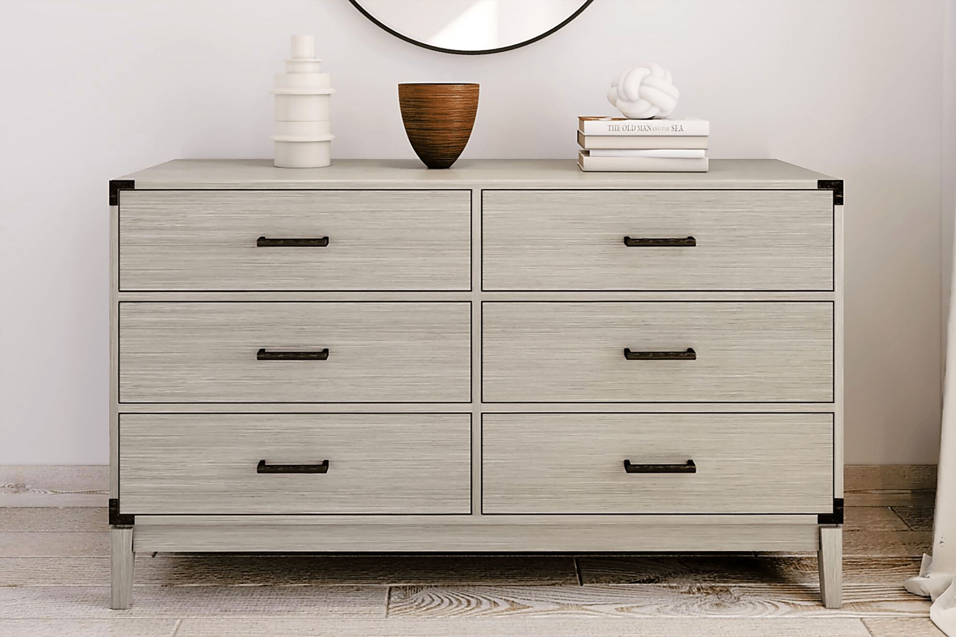 Natoma Gray 6-Drawer Dresser - Image 2