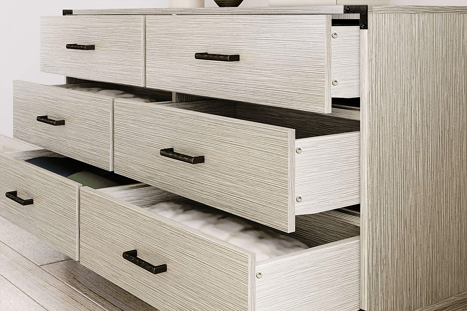 Natoma Gray 6-Drawer Dresser - Image 5