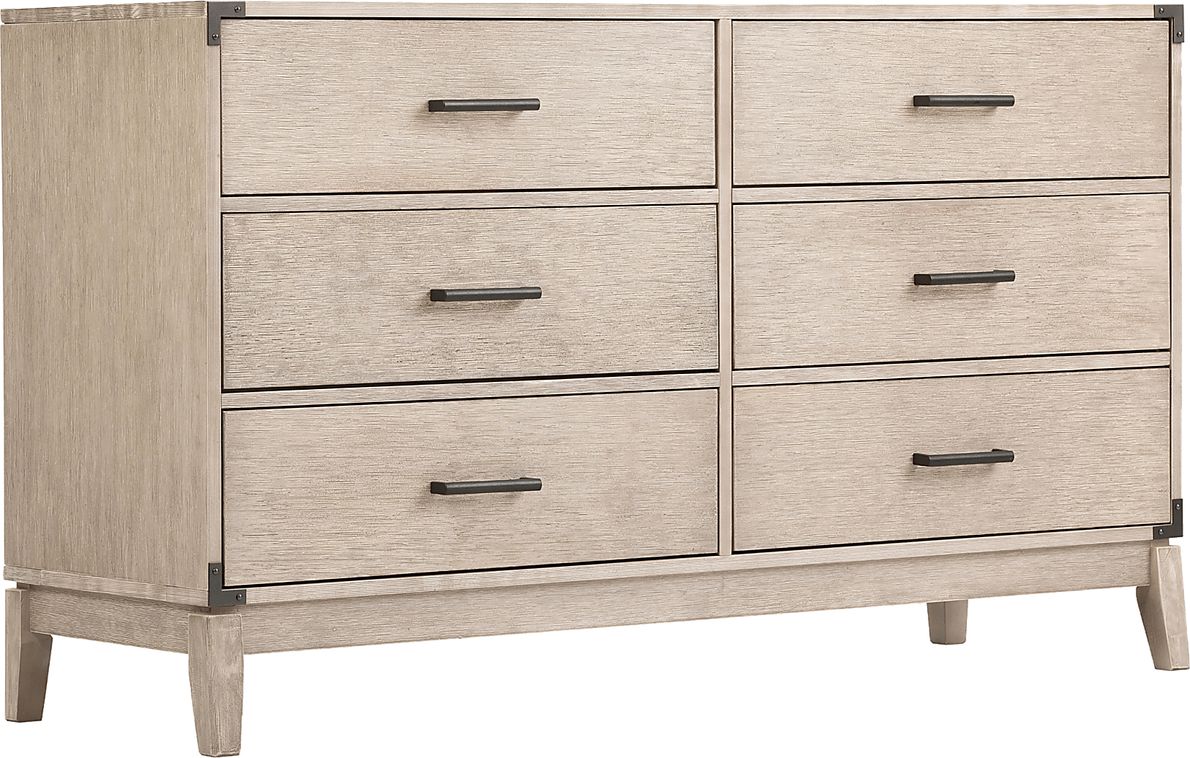 Natoma Gray 6-Drawer Dresser