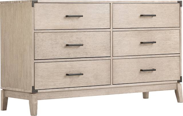 Natoma Gray 6-Drawer Dresser - Thumbnail - Image 1
