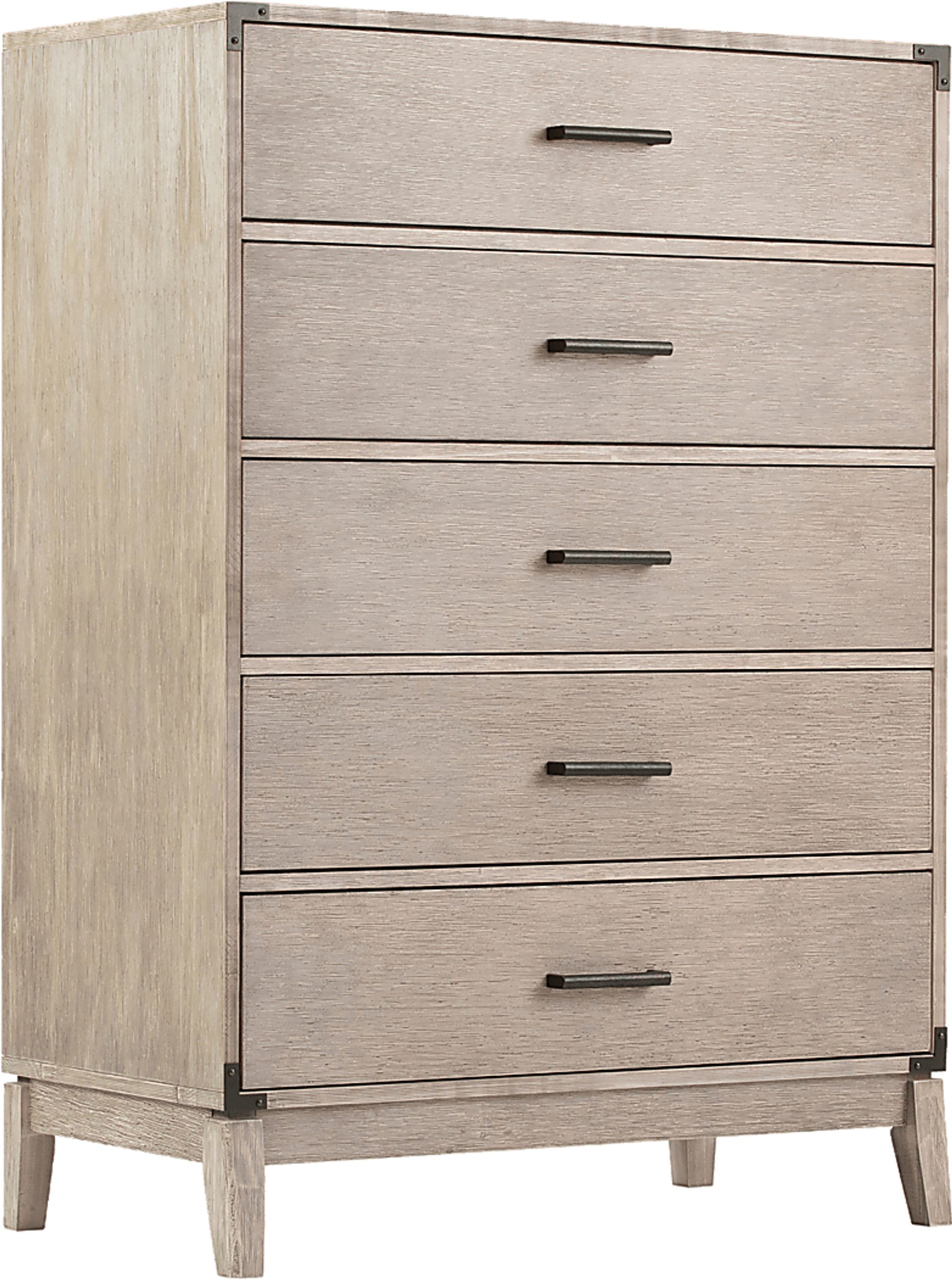 Natoma Gray 5-Drawer Chest - Image 1