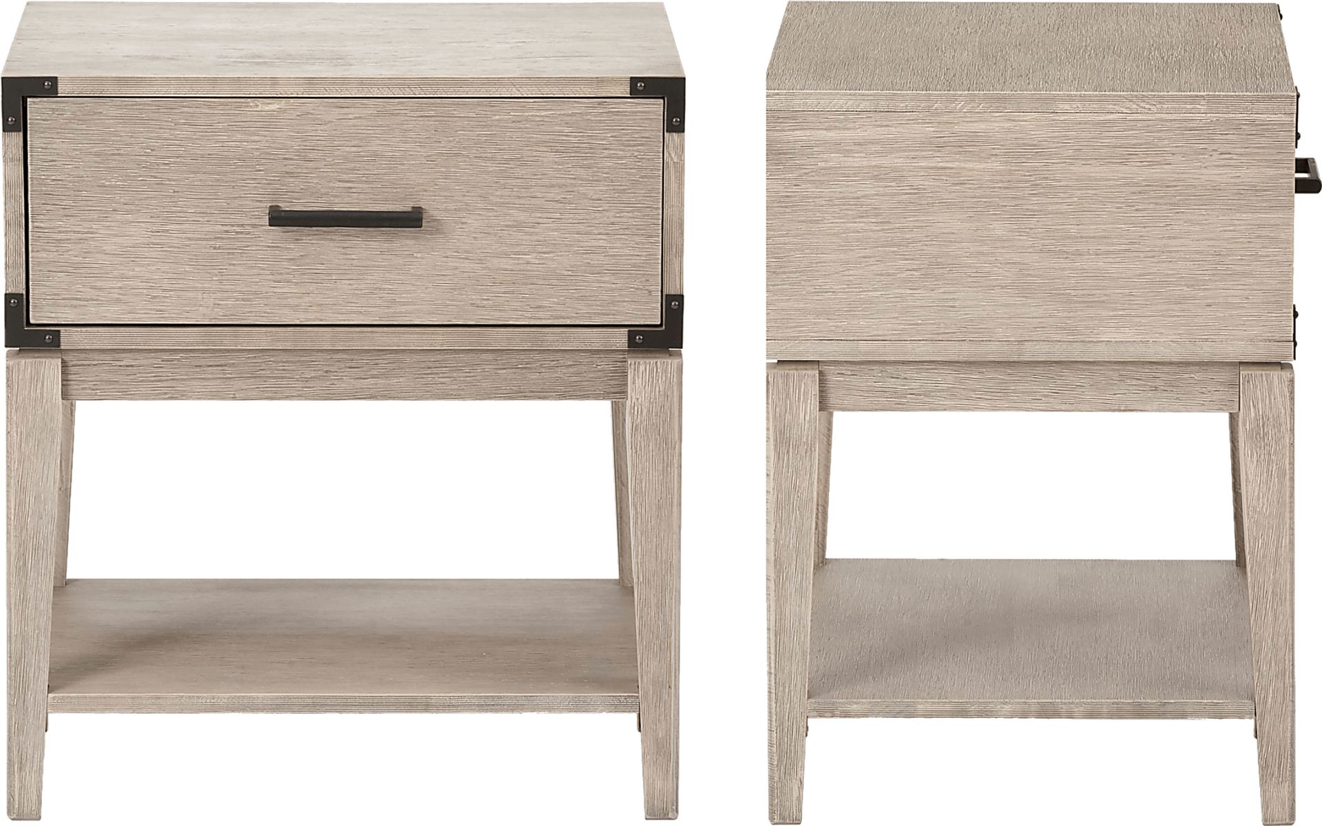 Natoma Gray 1-Drawer Nightstand - Image 6