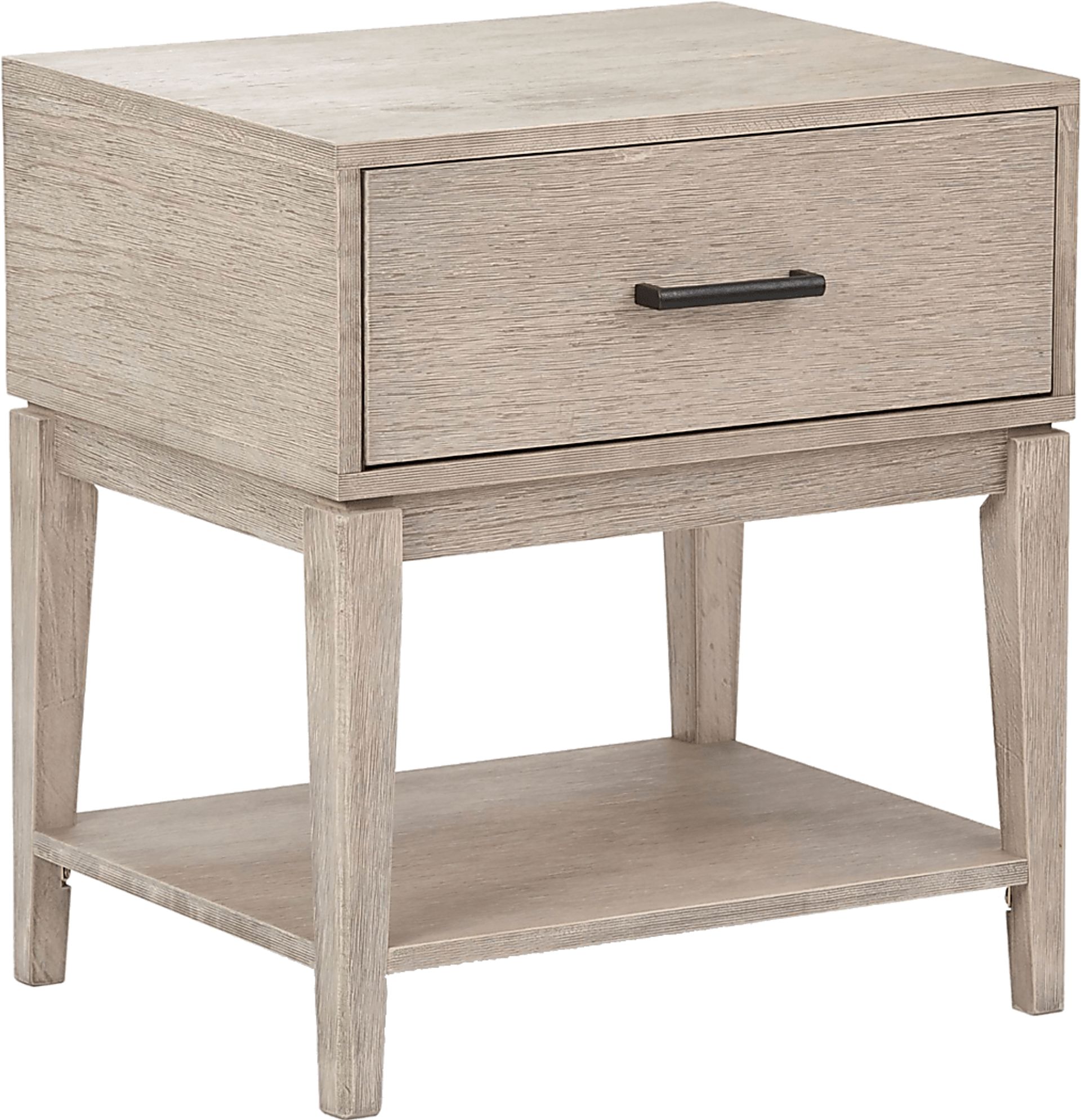 Natoma Gray 1-Drawer Nightstand - Image 1