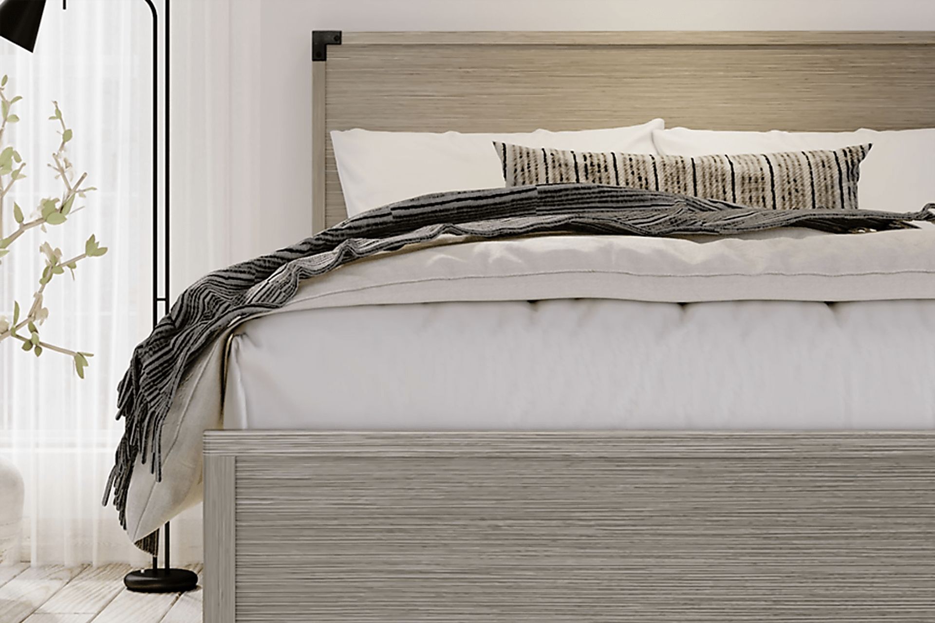 Natoma Gray Queen Platform Bed - Image 6