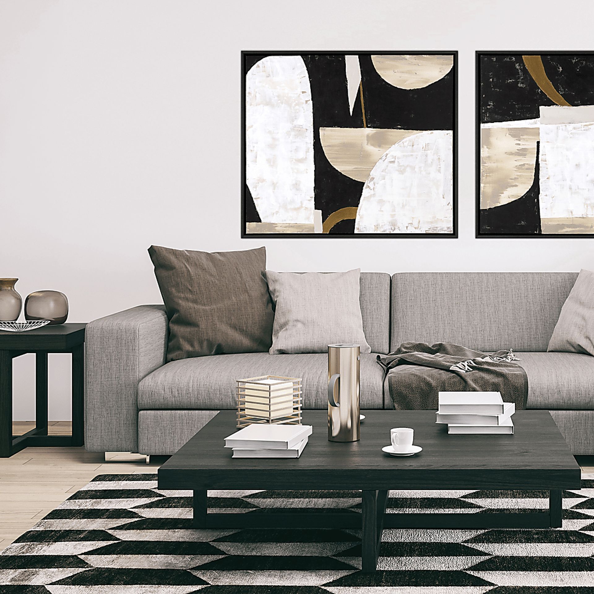 Naturals Feels Black Framed Artwork - Image 2