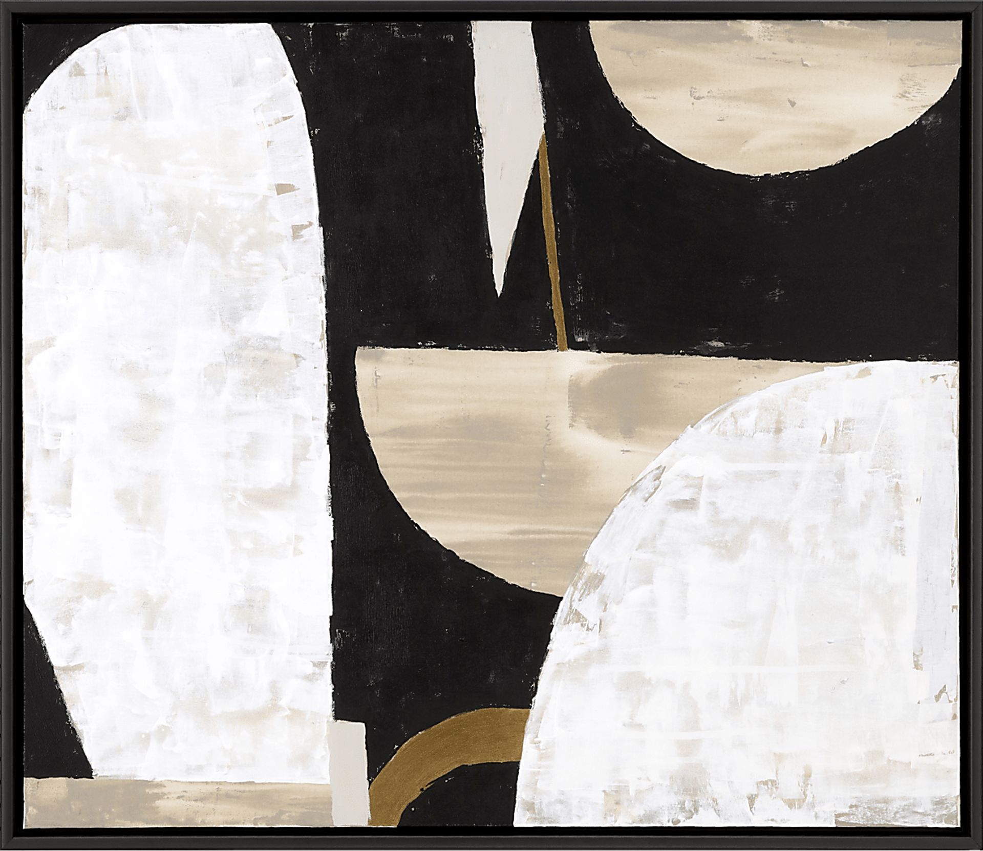 Naturals Feels Black Framed Artwork - Image 1