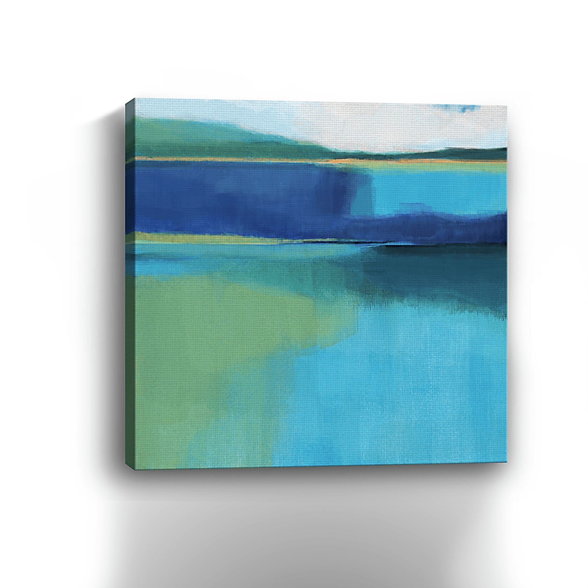 Nature's Reflection II Blue Artwork - Image 3