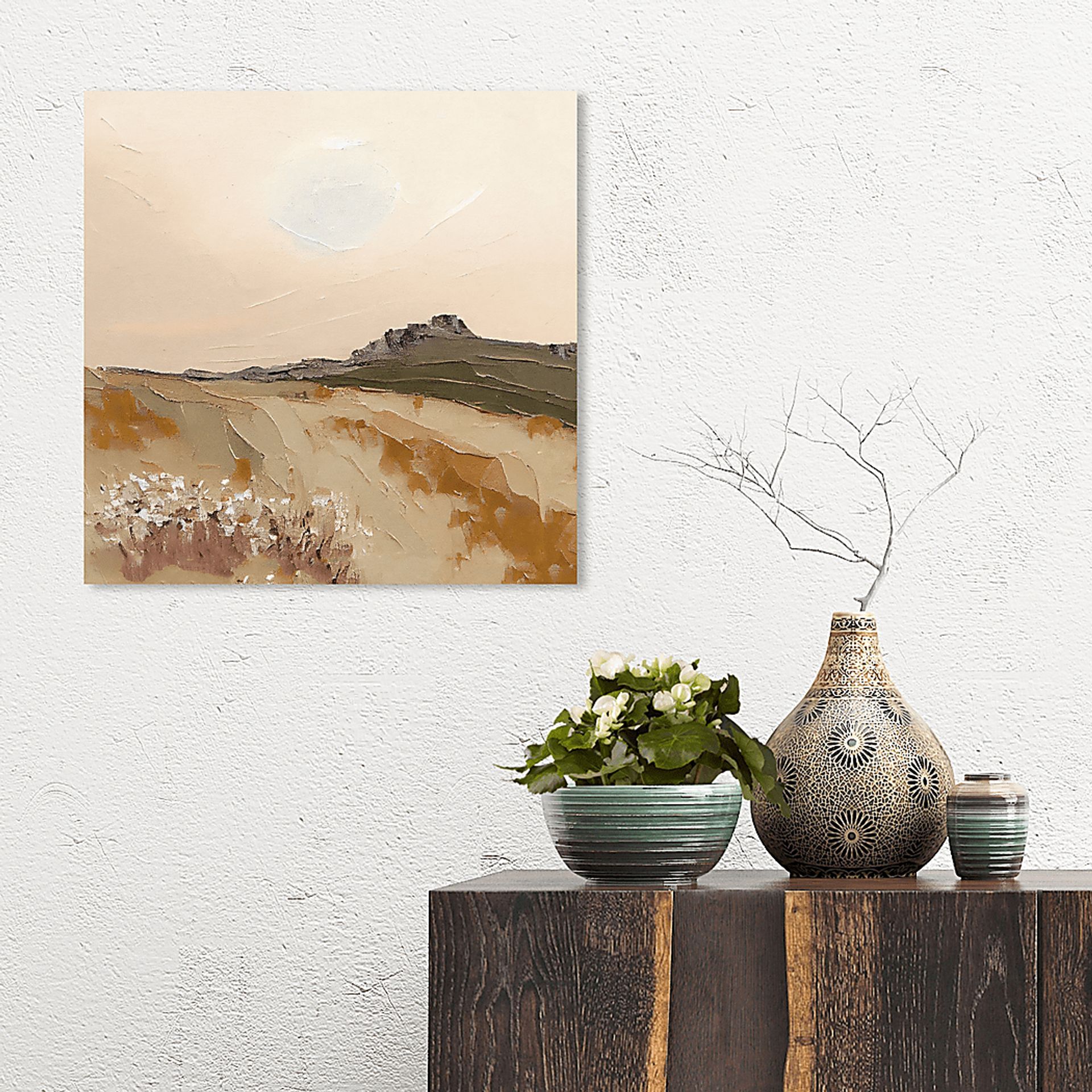 Natures Sunrise Beige Artwork - Image 2