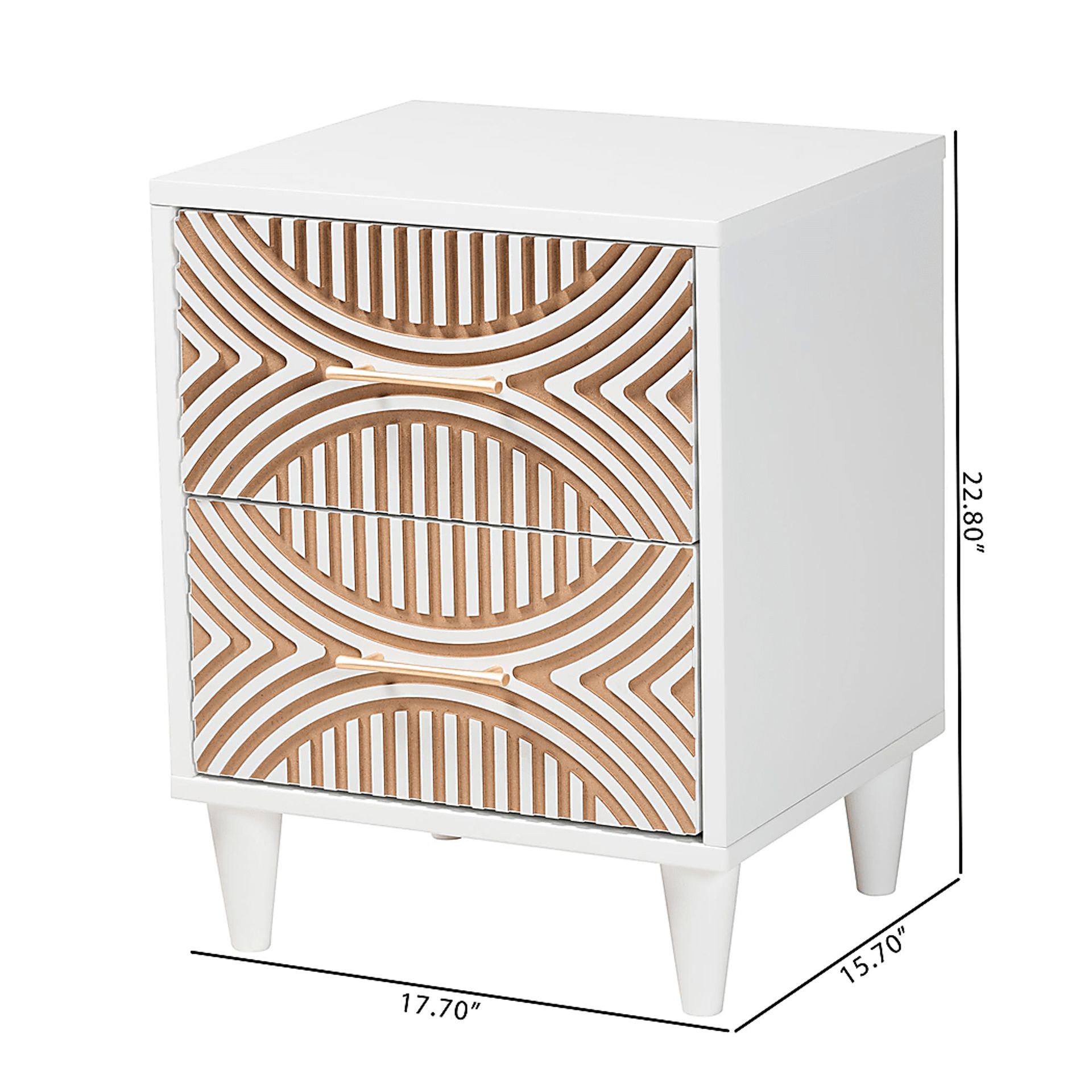 Naugle White Nightstand - Image 9