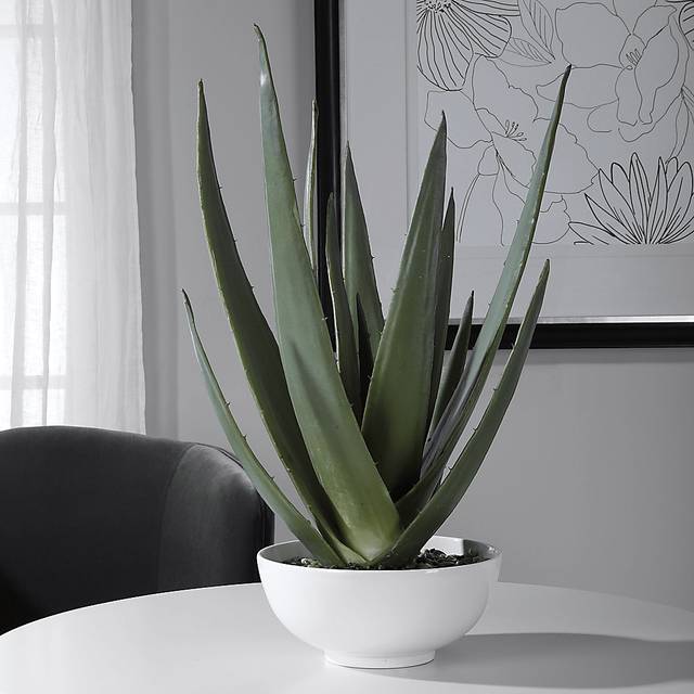 Naura White Decorative Planter - Thumbnail - Image 2