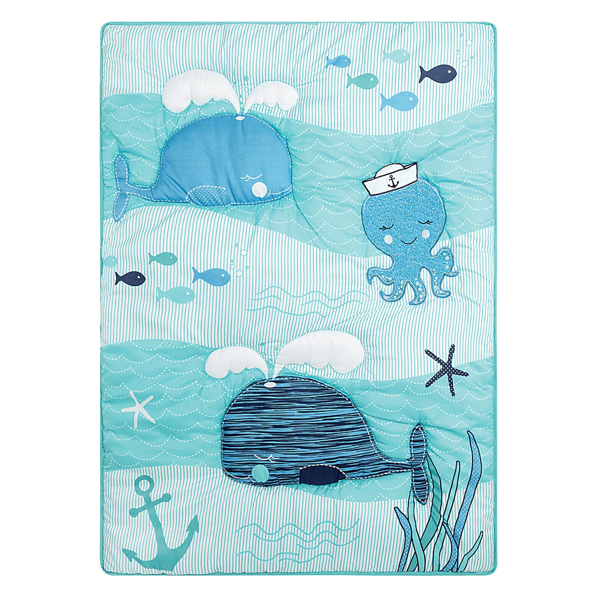 Nautical Adventure Blue 4 Pc Baby Bedding Set - Image 5