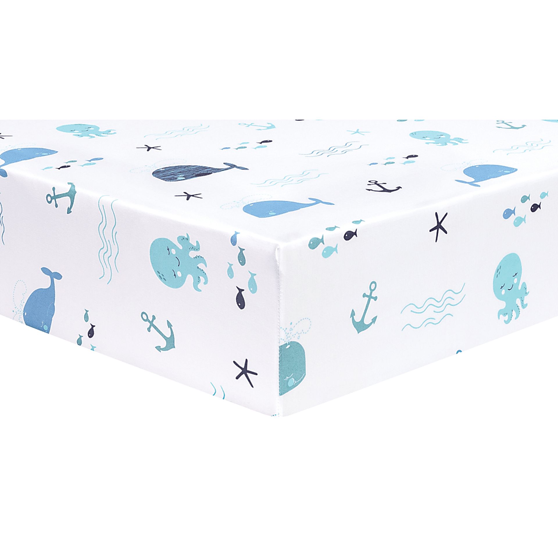 Nautical Adventure Blue 4 Pc Baby Bedding Set - Image 8