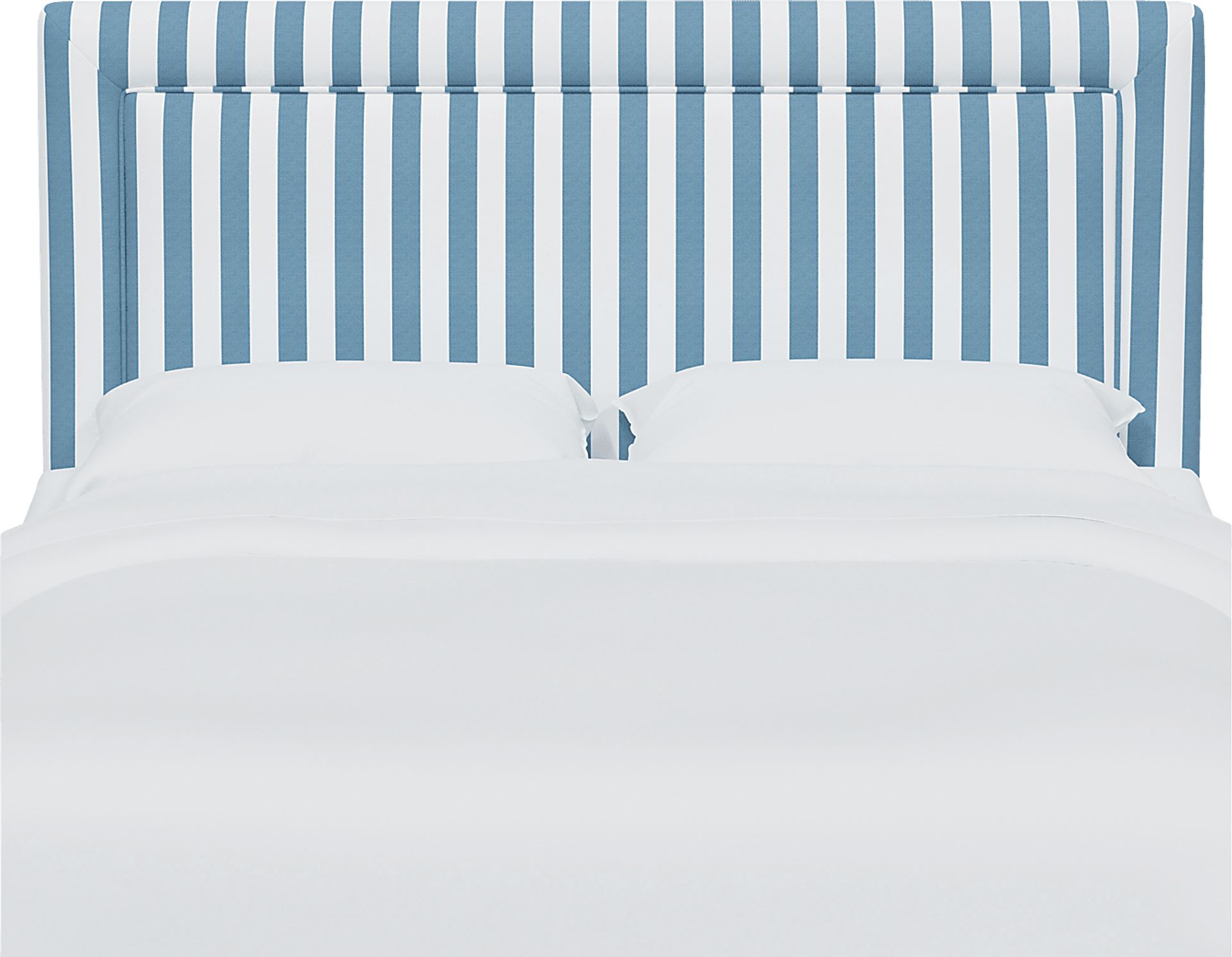 Nautical Blues Blue Queen Upholstered Headboard - Image 2
