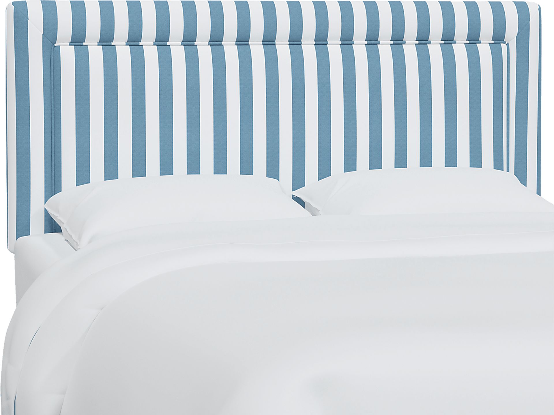 Nautical Blues Blue Queen Upholstered Headboard - Image 1
