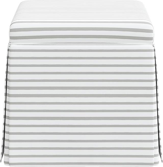Nautical Blues Gray Storage Ottoman - Thumbnail - Image 2