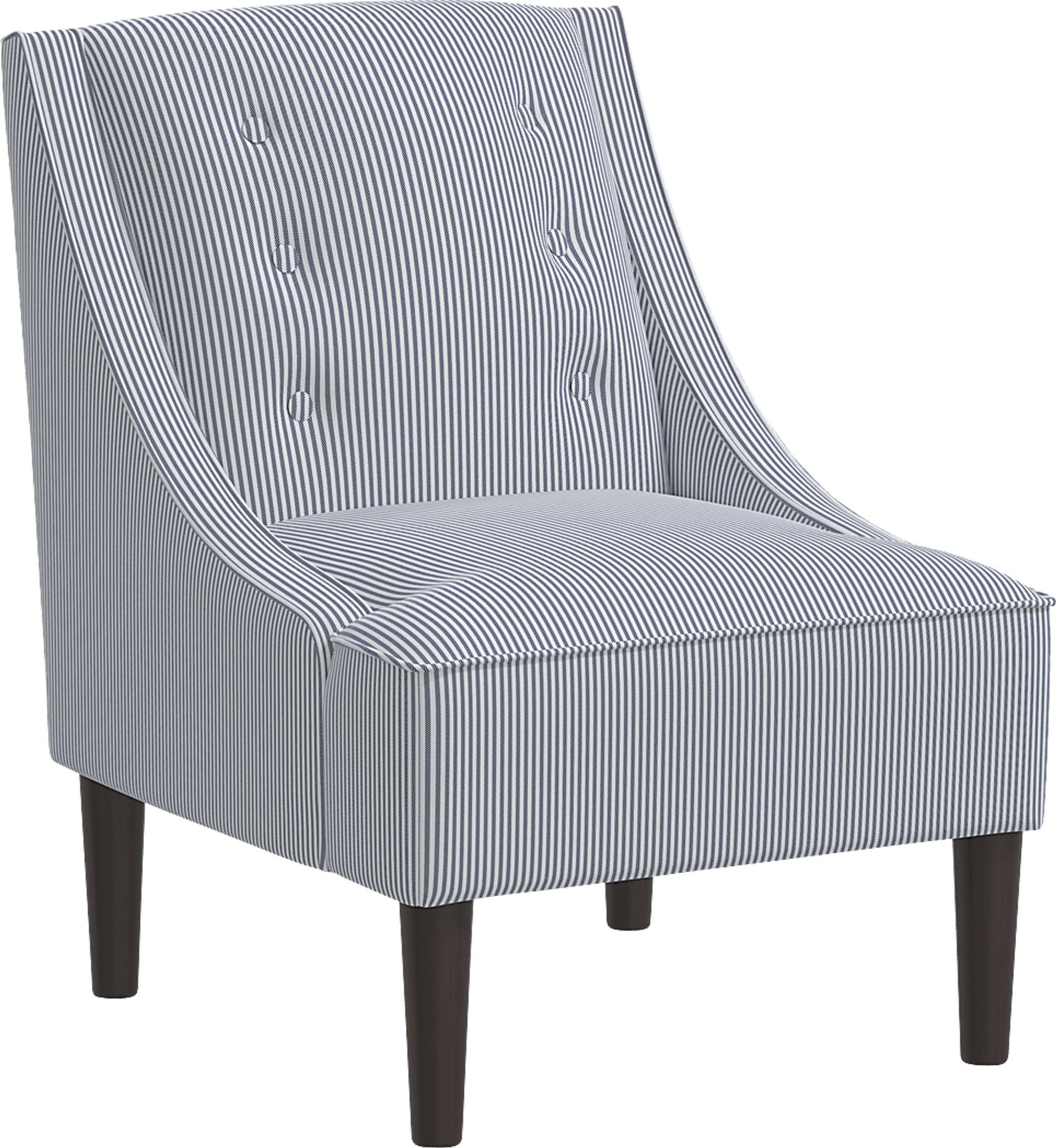 Nautical Blues Navy Accent Chair - Image 1