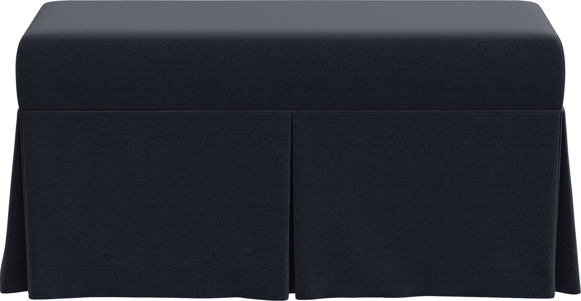 Nautical Blues Navy Storage Bench - Image 2