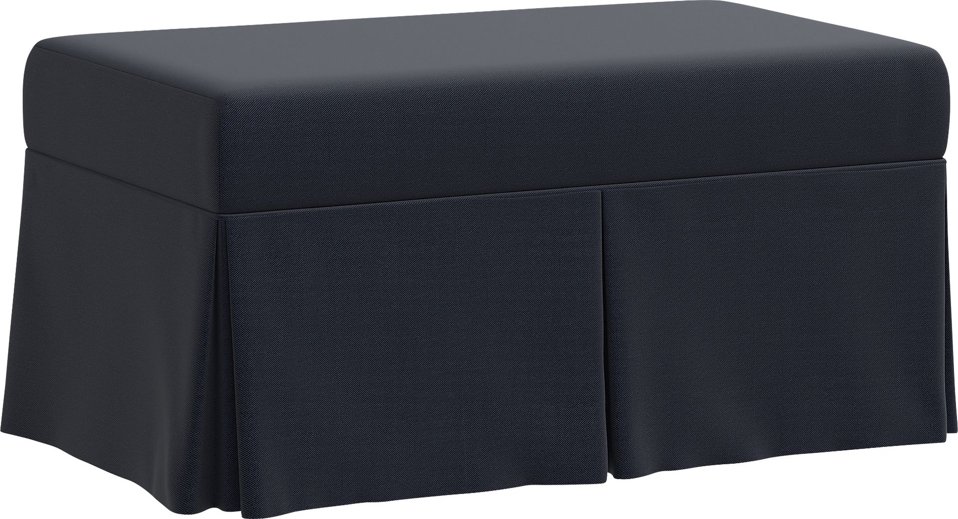 Nautical Blues Navy Storage Bench - Image 1