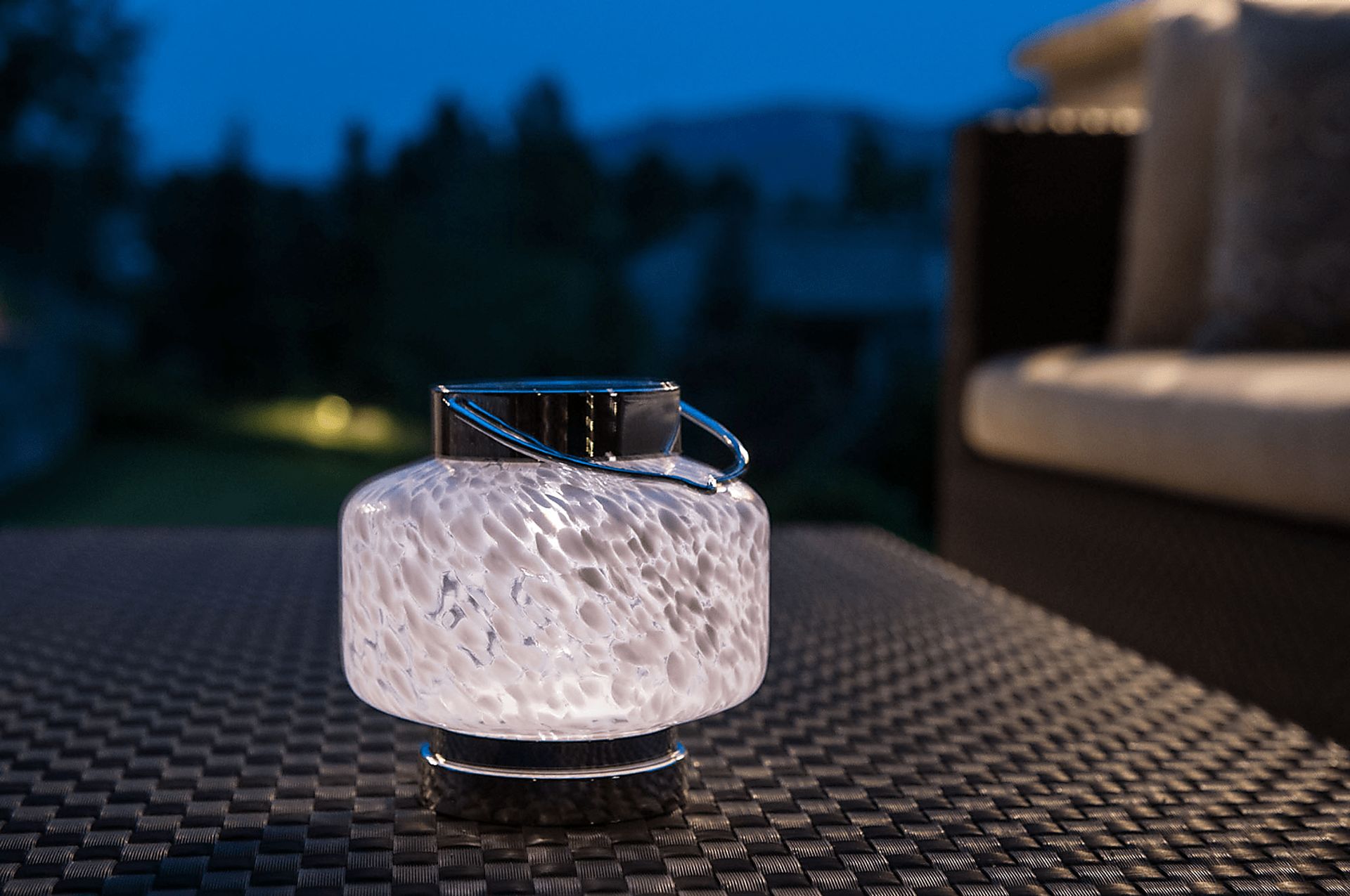 Nautical Square White Outdoor Solar Lantern - Image 5