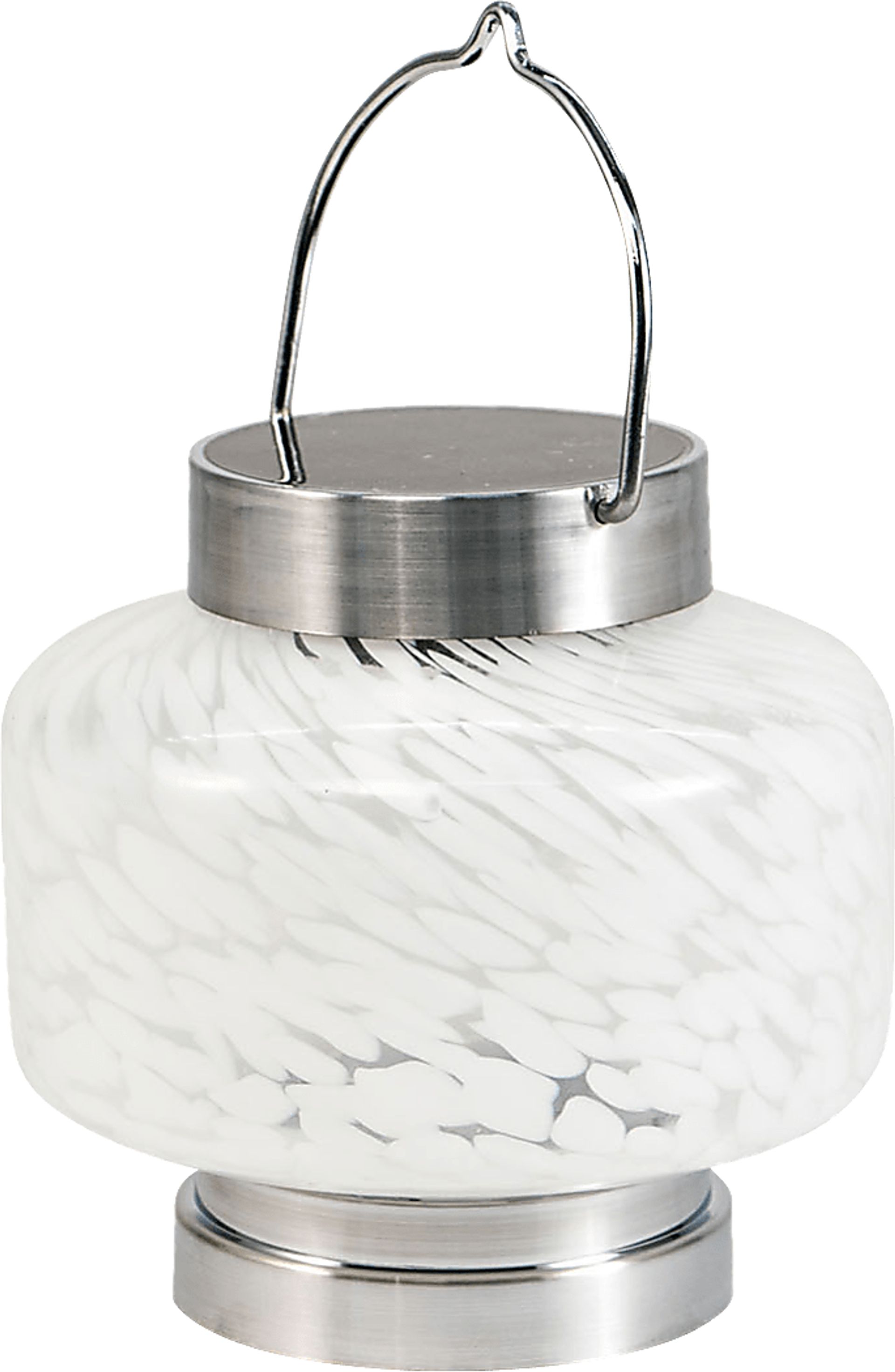 Nautical Square White Outdoor Solar Lantern - Image 1