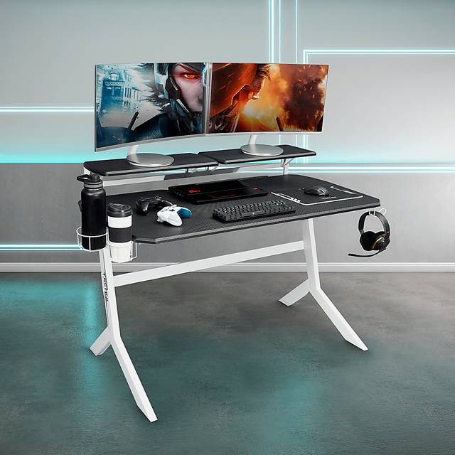 Navagle White Gaming Desk - Thumbnail - Image 2