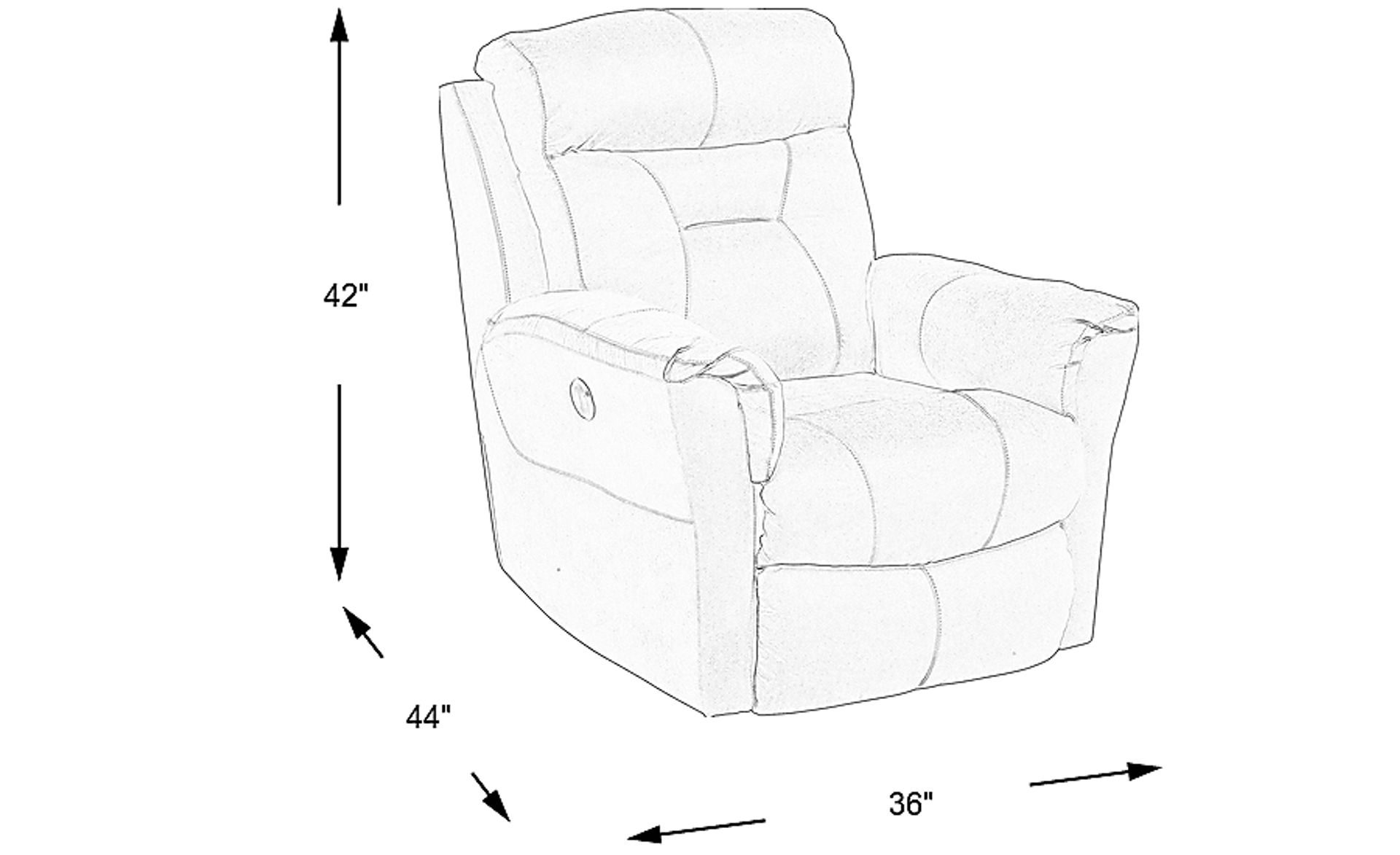 Dimension Image. Please refer to the Dimension Tab on this page for dimension details.