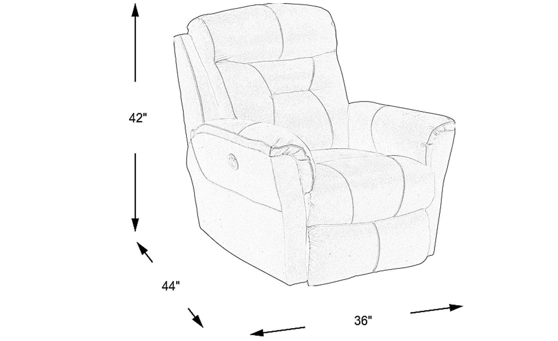 Dimension Image. Please refer to the Dimension Tab on this page for dimension details.