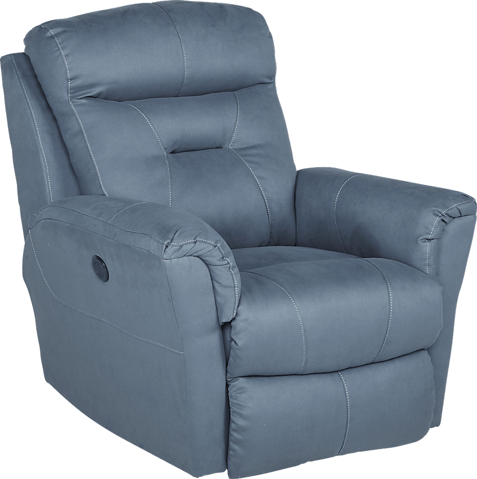 Navarre Indigo Power Recliner - Image 1