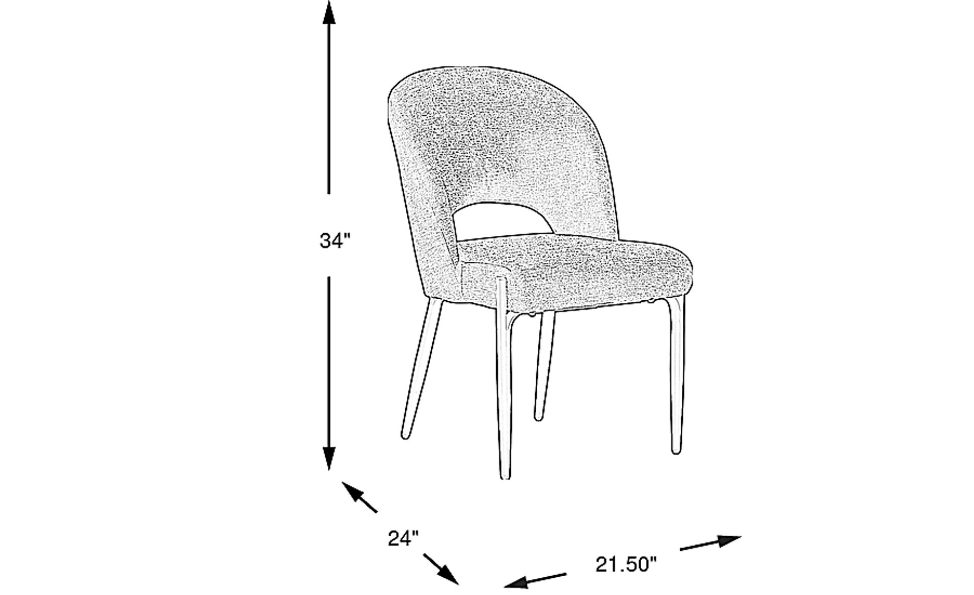Dimension Image. Please refer to the Dimension Tab on this page for dimension details.