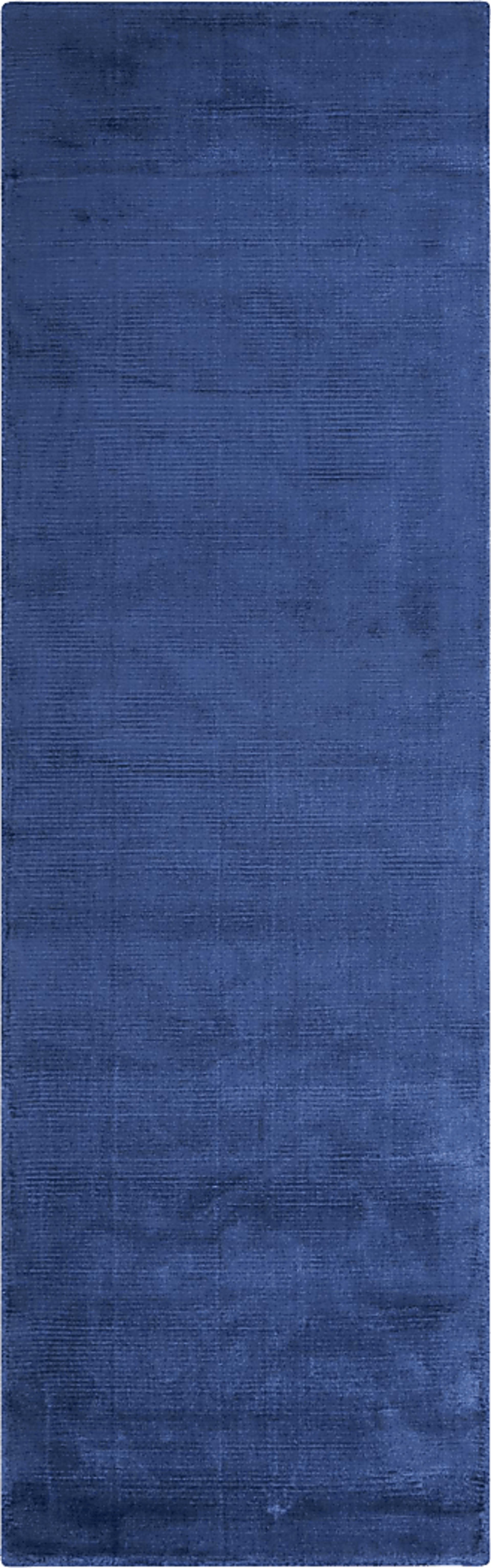 Navilla Blue 2'3 x 7'5 Runner Rug - Image 1