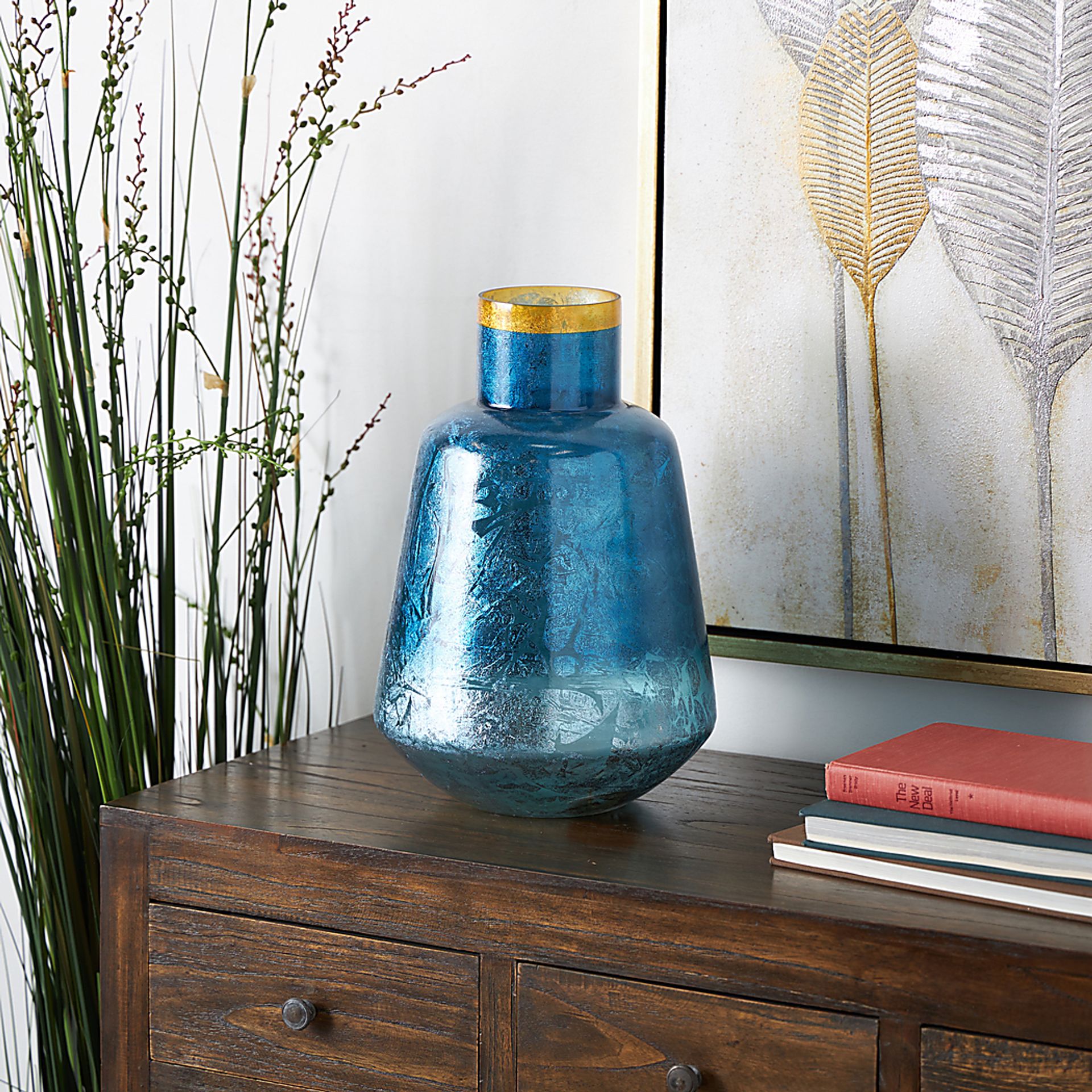 Navilu Blue Vase - Image 2