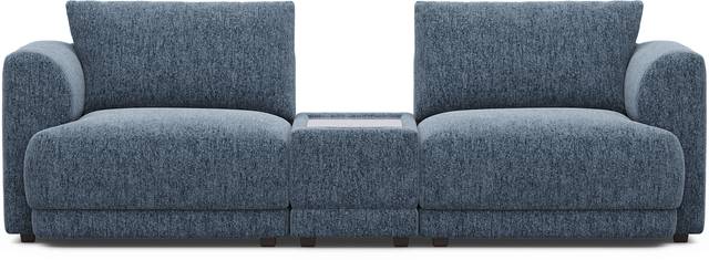 Navy 3 Pc ModularFour with Media Console - Thumbnail - Image 2